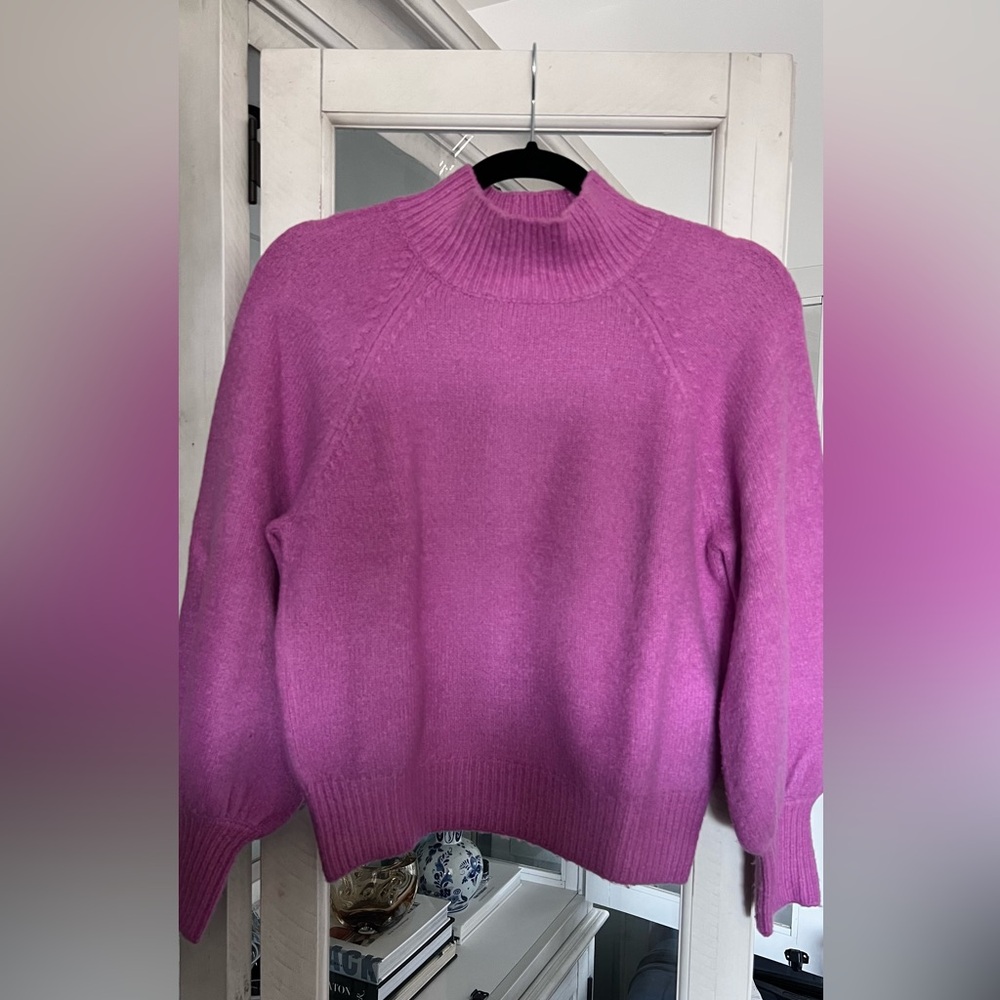 Joie Pink Mock-neck Sweater